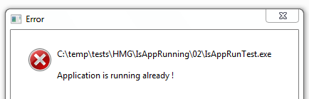 Attempted to run application twice